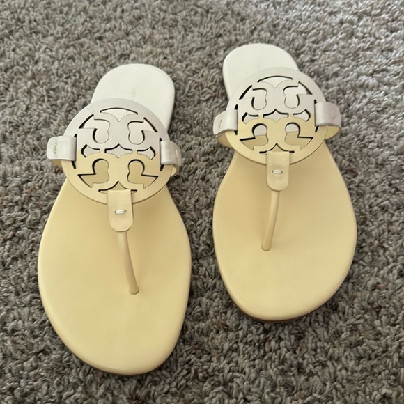 Tory Burch Miller Soft Bicolor Sandals - Picture 1 of 10